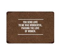 You Send Love to Me Was Wonderful, Passing The Love of Women Country Metal Tin Sign Customized Cabin Wall Art Plaques Home Décor Aluminum Tin Signs for Office Porch Home 8x12 Inch