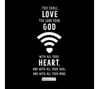 You Shall Love The Lord Your god Wall Decals Paster Paper 42x95.6cm Glass Stickers White