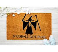 You Shall Not Pass Door Mat,Nerdy Housewarming Gift,Welcome Doormat Gift,Chic Doormat,Porch Decor,Welcome Mat,Newly Wedding Gift 30x18 Inch
