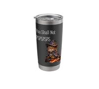 You Shall Not PSPSPSPS, Cute Wizard Costume Cat Stainless Steel Insulated Tumbler