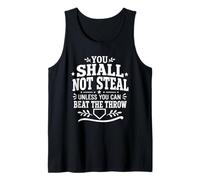 You Shall Not Steal Beat The Throw Baseball Mom Tank Top