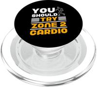 You Should Try Zone 2 Cardio Sport Training Fitness Zone 2 PopSockets PopGrip for MagSafe