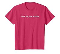 You SIR are A Fish T-Shirt, Youth, Red Heather, X-Small