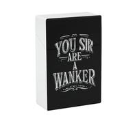 You Sir are A Wanker Portable Cigarette Case Normal Size Cigarettes Box Pocket Holder