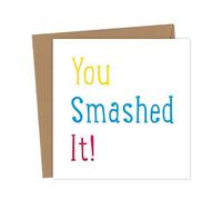 You smashed it card | Cute Card Congratulations Well Done Congrats For