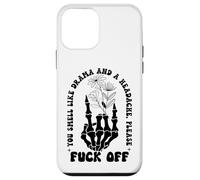 You Smell Like Drama a Headache Go Away F Off Middle Finger Case for iPhone 12 mini