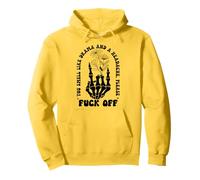 You Smell Like Drama a Headache Go Away F Off Middle Finger Pullover Hoodie