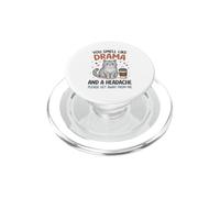 You Smell Like Drama And A Headache Cat Coffee Lover PopSockets PopGrip for MagSafe