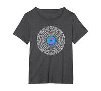 You Spin me Right Round Baby Right Round T-Shirt, Women's Plus, Dark Heather Grey, 1X