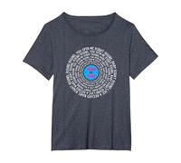 You Spin me Right Round Baby Right Round T-Shirt, Women's Plus, Heather Blue, 6X