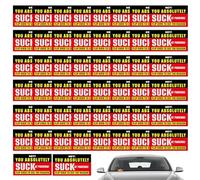 You Suck at Parking Cards - Parking Cards Warning Sign,50X Funny You Parked Like an Idiot, Bad Notes Business, Car Accessories Prank Stuff