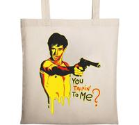 You Talkin to Me Natural Ecological Cotton Tote Bag Beige