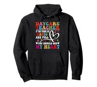 You Think My Hands Are Full See Heart Cute Daycare Teacher Pullover Hoodie