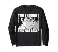 You Thought This was Easy? Sarcastic Anime Gamer Quote. Long Sleeve T-Shirt