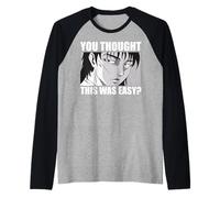 You Thought This was Easy? Sarcastic Anime Gamer Quote. Raglan Baseball Tee