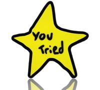You Tried Star Funny Morale Patch | Funny Meme Trophy, Award | Rubber PVC Star Patch for Tactical Backpack
