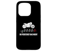 You understand the not motorcycle silhouette with ECG gears Case for iPhone 15 Pro