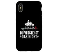 You understand the not motorcycle silhouette with ECG gears Case for iPhone X/XS