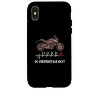 You understand the not sport motorcycle ECG line with gears Case for iPhone X/XS