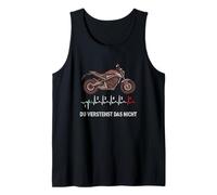 You Understand the not Sport Motorcycle ECG line with Gears Tank Top