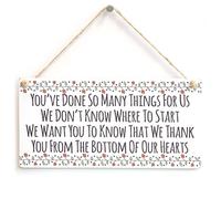 You’ve Done so Many Things for us we Don’t Know Where to Start we Want You to Know That we Thank You from The Bottom of Our Hearts - Cute Small Special Thank You from Us Poppy Style Border