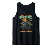 You’ve Just Buttered Your Last Biscuit - Outlaw Cowboy Dog Tank Top