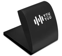 You vs You Abdominal Mat, Thick Padded Ab Exercise Mat, Non-Slip Sit Up Mat, Stability Training, Sit-ups and Core Exercise Abs, Sweat Proof and Easy to Clean (Black - With Additional Support)