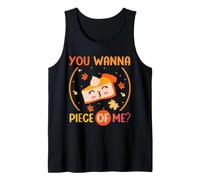 You Wanna Piece of Me Cute Pumpkin Pie Happy Thanksgiving Tank Top