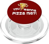 You Wanna Pizza Me Funny Cartoon Pun PopSockets PopGrip for MagSafe