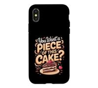 You Want a Piece of This Cake Chocolate Cake Dessert Case for iPhone X/XS