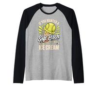 You Wanted A Soft Pitch You Should Have Gone for Ice Cream Raglan Baseball Tee