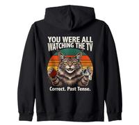 You Were All Watching The Tv Correct Past Tense Zip Hoodie