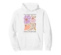 You Were Created For A Purpose Floral Art Pullover Hoodie