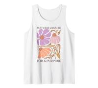 You were Created for A Purpose Floral Art Tank Top