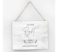 You Were Right There I Said It Happy Mothers Day Wood Pallet Wall Plaque Sign Wooden Sign 10x12 Inch Home Décor Personalized Wooden Signs for Bedroom Outdoor