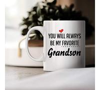 You Will Always Be My Favorite Grandson - Unique Sentimental Birthday 11oz Grandson Coffee Mug