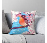 You Will Find Joy Again Robin Square Pillowcase Polyester Linen Velvet Creative Zip Decor Throw Pillow Case Room Cushion Cover