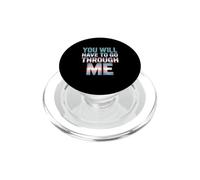 You Will Have To Go Through Me Trans Pride PopSockets PopGrip for MagSafe