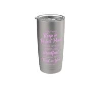 You Will Keep in Perfect Peace Isaiah 26:3 Scripture Faith Stainless Steel Insulated Tumbler