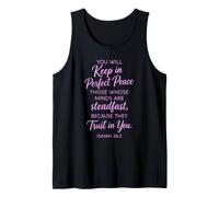 You Will Keep in Perfect Peace Isaiah 26:3 Scripture Faith Tank Top