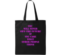 You Will Never own The Future Natural Ecological Cotton Tote Bag Black