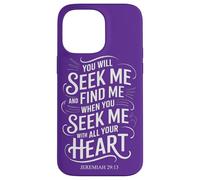 You Will Seek Me & Find Me Jeremiah 29:13 Bible Mysticism Case for iPhone 14 Pro Max