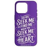 You Will Seek Me & Find Me Jeremiah 29:13 Bible Mysticism Case for iPhone 16 Pro