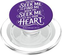You Will Seek Me & Find Me Jeremiah 29:13 Bible Mysticism PopSockets PopGrip for MagSafe