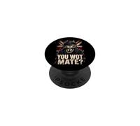 YOU WOT MATE BRITISH SHORTHAIR CAT GRUNGE DISTRESSED FUNNY PopSockets Adhesive PopGrip