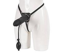You2Toys 24 cm Black Inflatable Strap-On Penis Pump