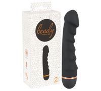 You2Toys - Bendy Ripple - Ribbed Vibrator (Black)