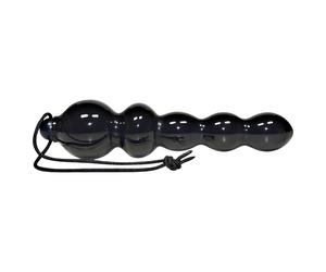 You2Toys Black Jack - Beaded Anal Dildo (Black)