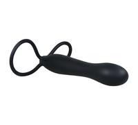 You2Toys - Black Special Anal Dildo & Cock Ring Combo