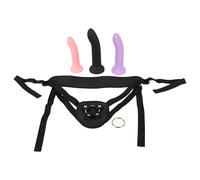 You2Toys - Black Strap-On Dildo Set